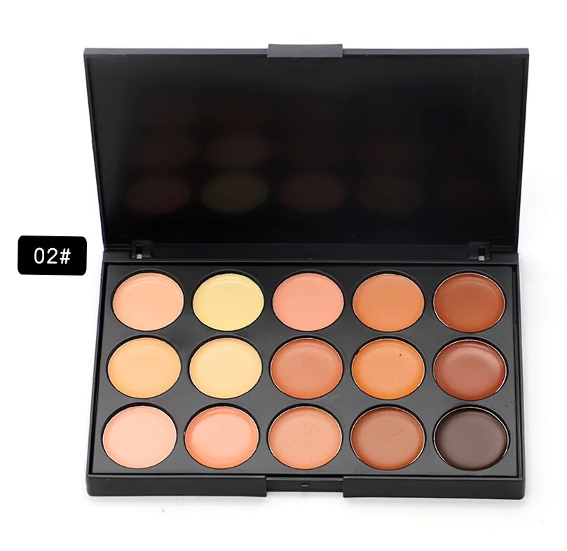 Best Selling No Logo Makeup 15 Color Concealer Palettes High Quality 15 Colors Effective Make Up Foundation Concealer