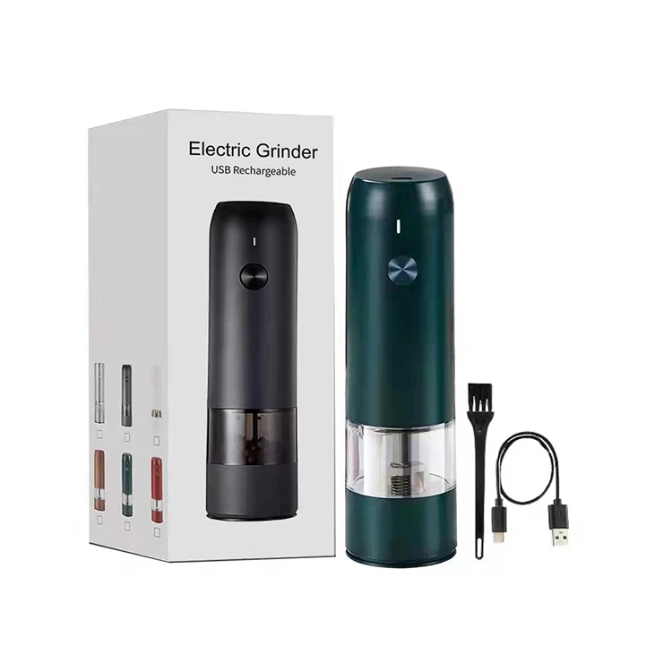 Хорошее качество перезаряжаемая автоматическая работа из нержавеющей стали электрическая мельница для перца и соли набор