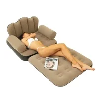 Air Mattress Sofa Bed Camping Portable Inflatable Couch with Soft Pillow Blow Up Bed