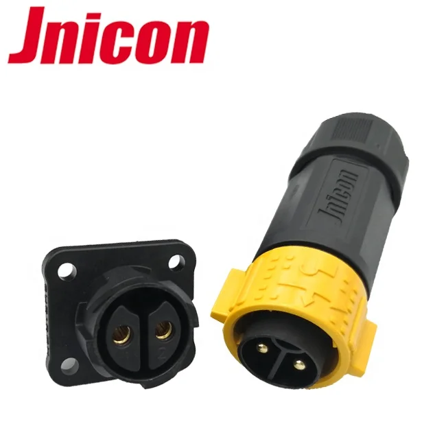 Jnicon M25 dc power 2pin waterproof connector 50A for base station Controller