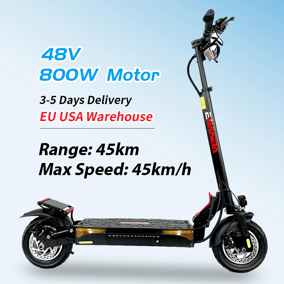 EMANBA 45km/h 13Ah 10 inch Off Road EU UK 4 shock absorb 2 wheel Electronic Scooter Electrique 48v electric scooter