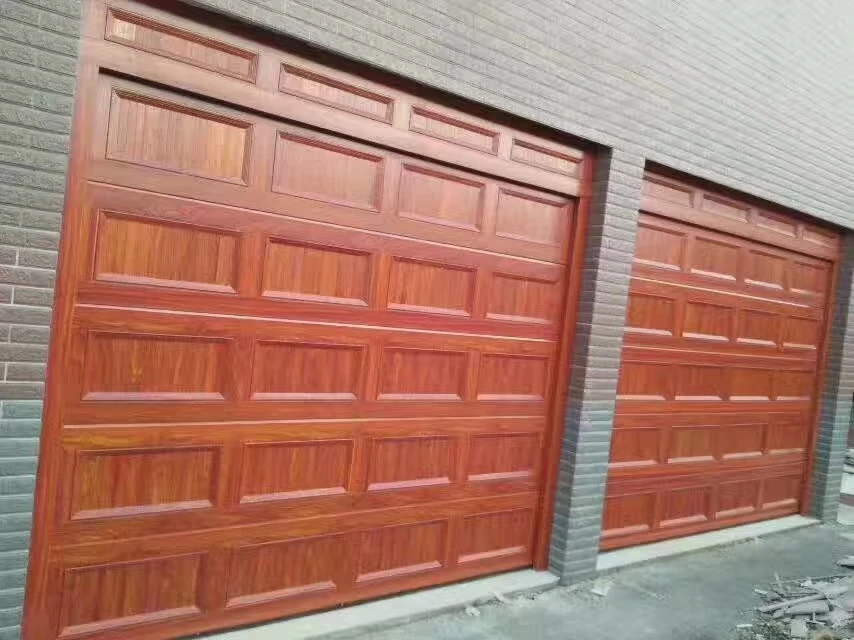 Wholesale Price House Villa Exterior Garage Doors Design Automatic Steel Plate Overhead Insulated Sectional Garage Door