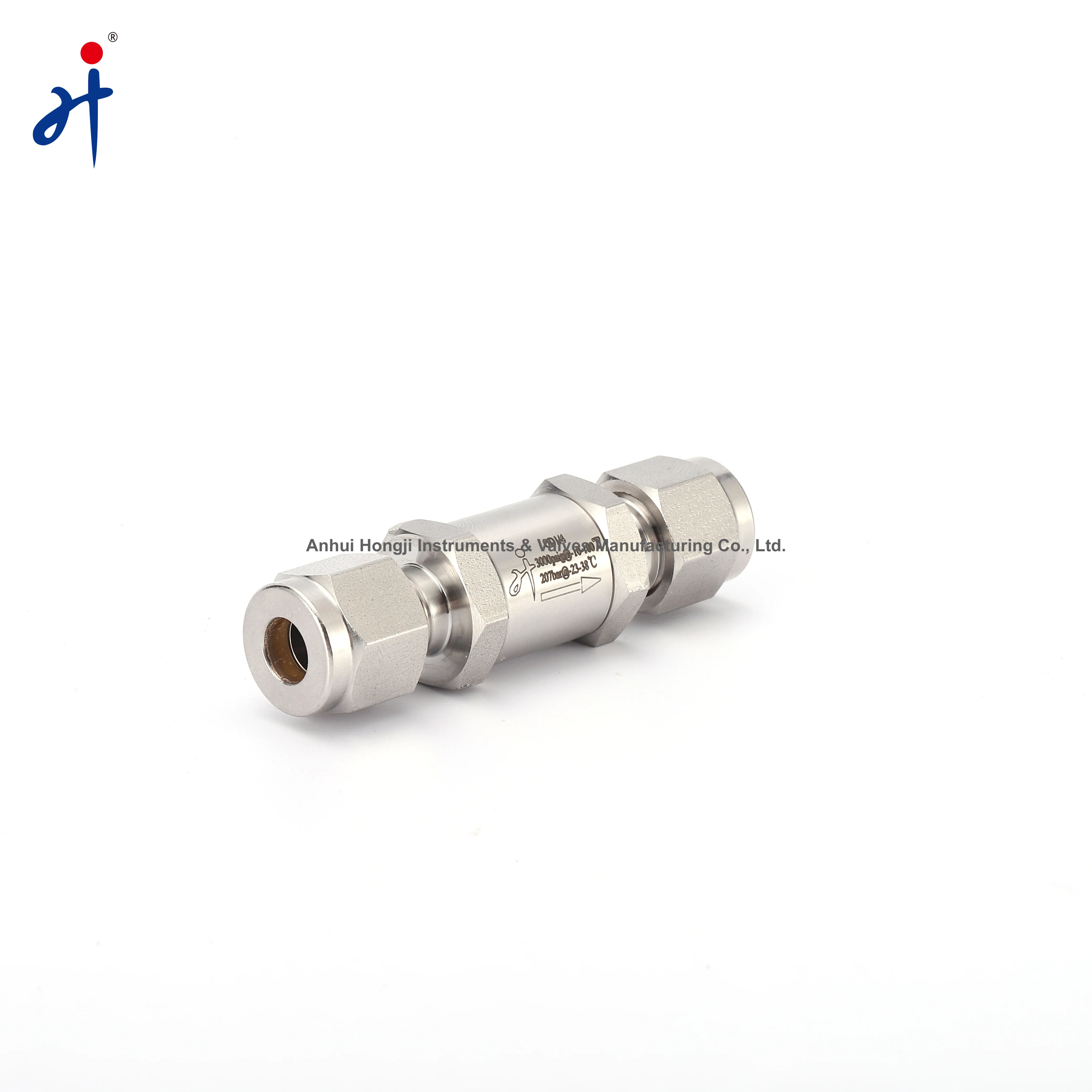 High Temperature Stop-check Valves Stainless Steel Check Valve with Double Tube