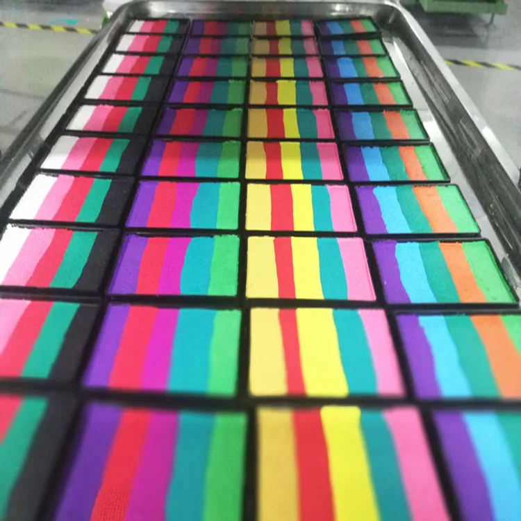 Hot selling new trend rainbow face paint palette UV paint color face paint kit