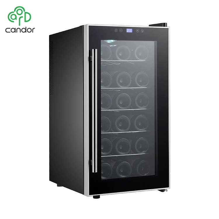 Factory supply cheap 18 bottle thermoelectric wine cooler refrigerator with stainless steel handle