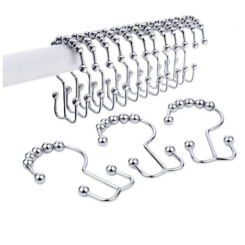 Best Selling Single Metal Bathroom Shower Rod Christmas Curtain Pole with Accessorized Rings Premium Curtain Accessories