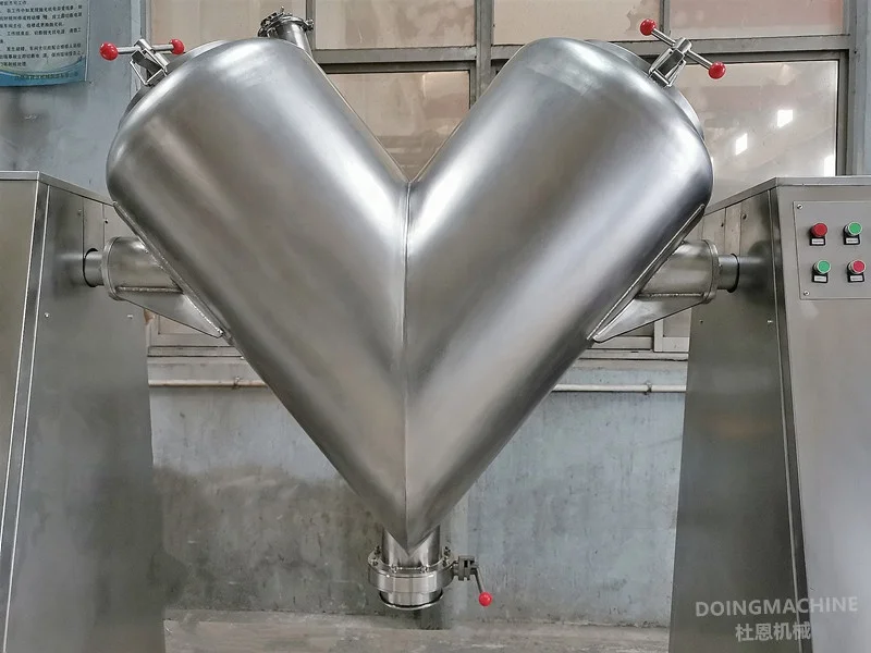 V mixer machine for mixing of food powder