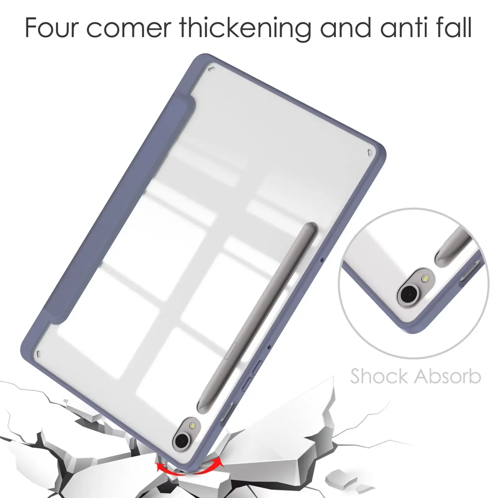 Auto Wake Sleep PU Leather Tablet Case For Samsung Galaxy Tab S9 S8 S7 S6 A8 Protect Case with Foldable Desktop Tablet Holder