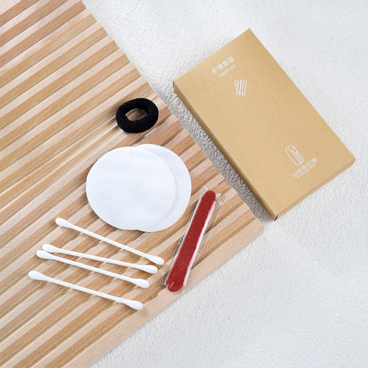 S&J Disposable Custom Cosmetics Kit UV Paper Box Waterproof Bathroom SPA Hotel Guestroom Amenities Supplies Series