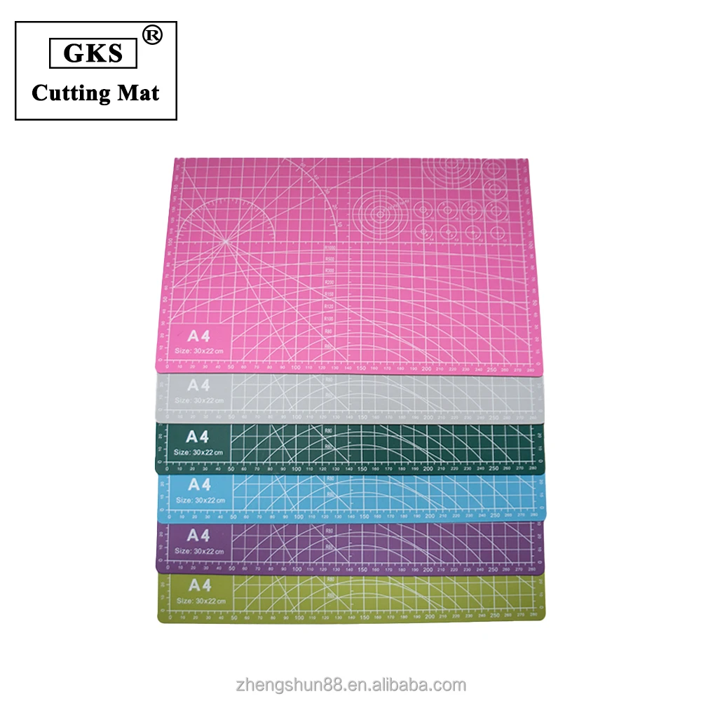 Art Supplies Lines Plotter Cutting Flexible Cutting Mat A4 Size Cutting Mat Self Healing Grid PVC Eco Friendly Large Size OPP