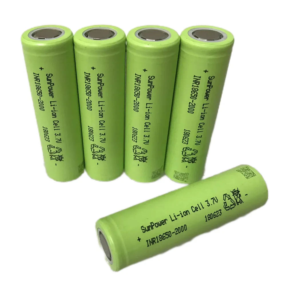Storage Lithium Battery 18650 Battery 3.7v 2000mah Bak Cell With High Quality High Discharge Rate With Cb Kc Bis Approval