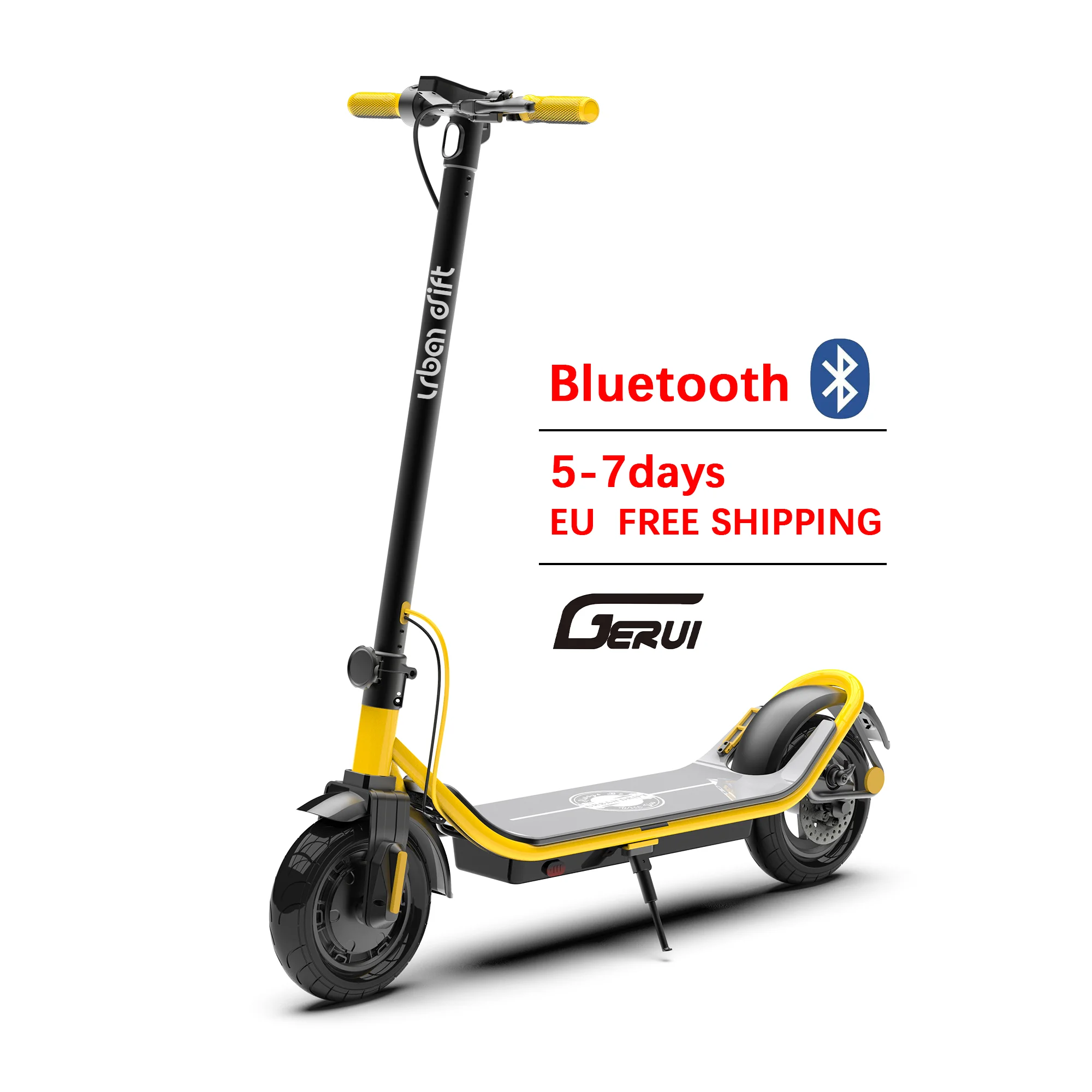 Бензоскутер с фабрики; Европейские склад Бесплатная доставка e-скутер способный преодолевать Броды trottinette Лидер продаж 10 дюймов 350 Вт высокой мощности складной электрический скутер