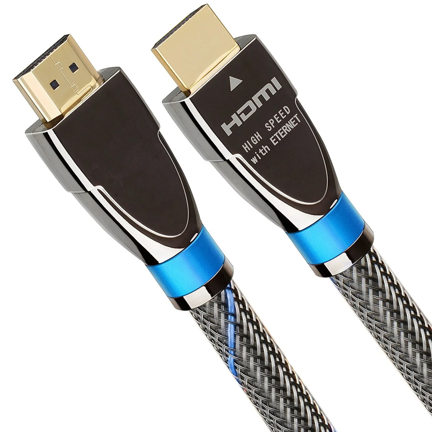Cable HDMI 1M 1.5M 2M 3M HDMI 1080 P 3D 4K OEM Nylon Braided Ultra HD Cable for PS4 HD LCD Projector TV PC Laptop Computer