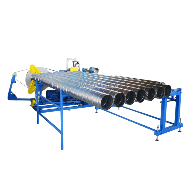 China Air Duct Making Round Pipe 1500mm Spiral Duct Forming Machine With Free Molds On Sale