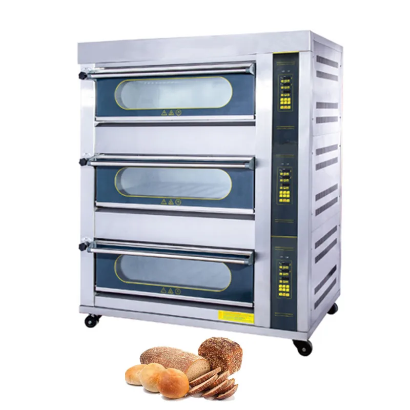 Baking equipment Commercial large Smart Oven industrial 3 deck bakery gas oven for cake and bread