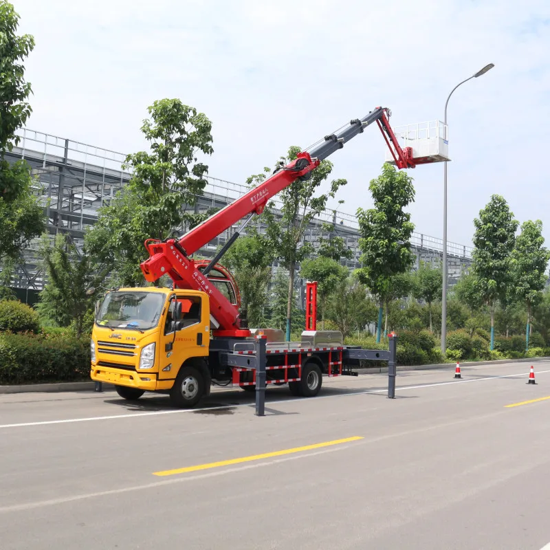 28 meters Straight arm Aerial Working platform, aerial lift platform vehicle for Street lights maintenance,