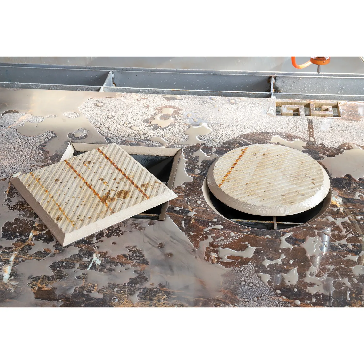 ESL50-4020-AC5X water jet cutter for marble ceramic 45 degree cutting 5 axis waterjet machine with best price