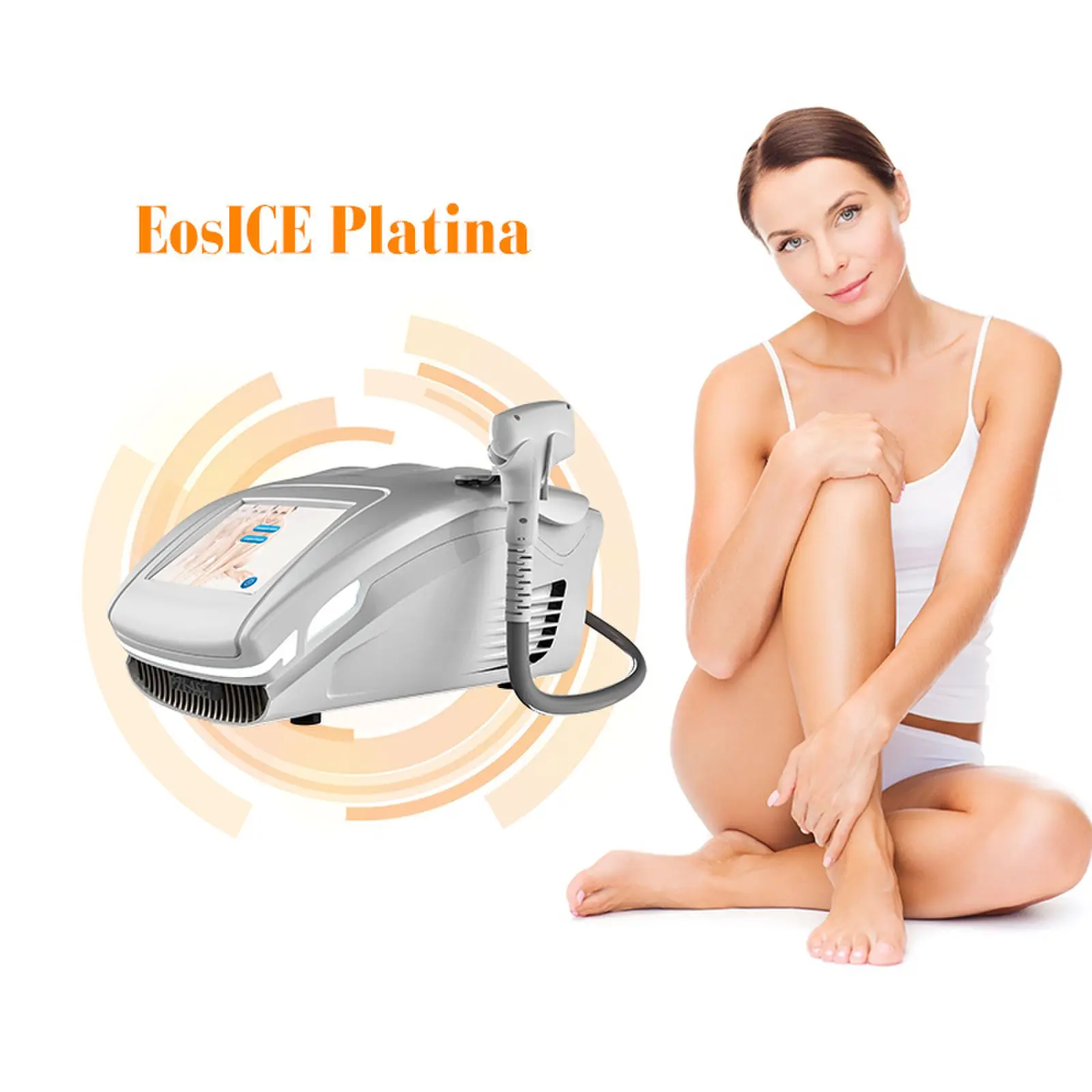 Eos Ice Portable Diode Laser 40 000 Shots Handle Efficient Hair Removal for 24 Hours Runs