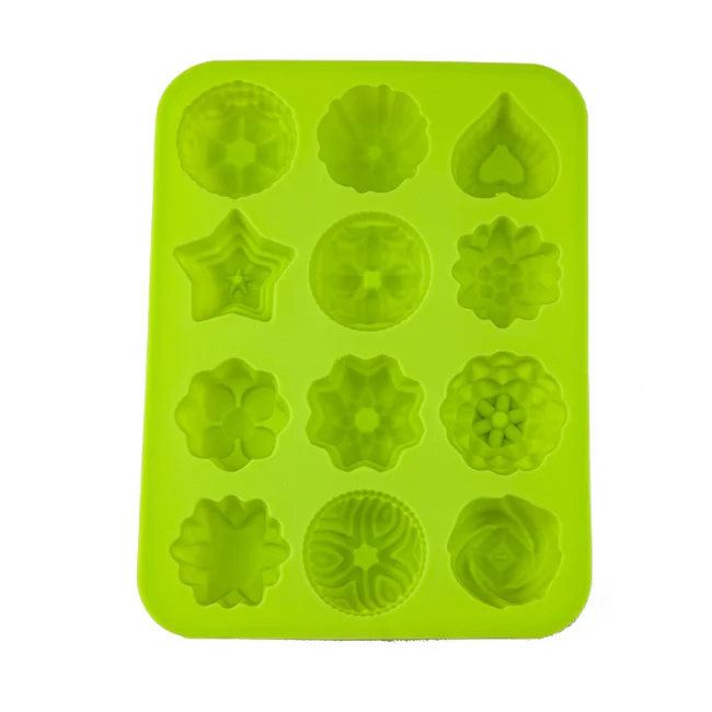 Mini Muffin Cup 12 Cavity Silicone Cake Molds Soap Cookies Cupcake Baking Equipment And Accessories Pan Mold Tray