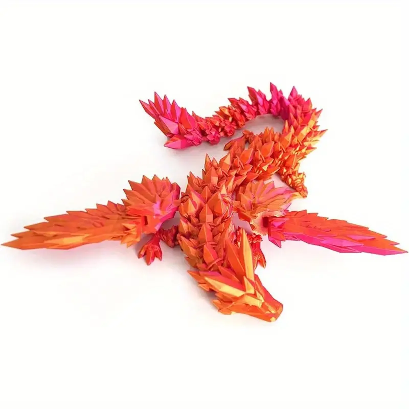 2024 Factory Price 3D Printed Winged Flying Dragon Toy 3D Printing Toy Dragon