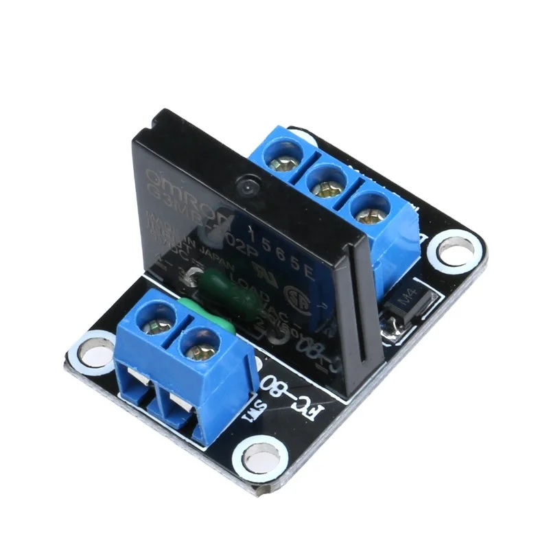 1 Road Channel 5V Low Level SSR Solid State Relay Module with Fuse 250V 2A Fuse SSR Solid State Relay