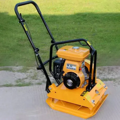 CE gasoline engine 5 5.5 hp 5hp 30 kn 80 100 110 kg plate compactor powered by ROBIN EY20