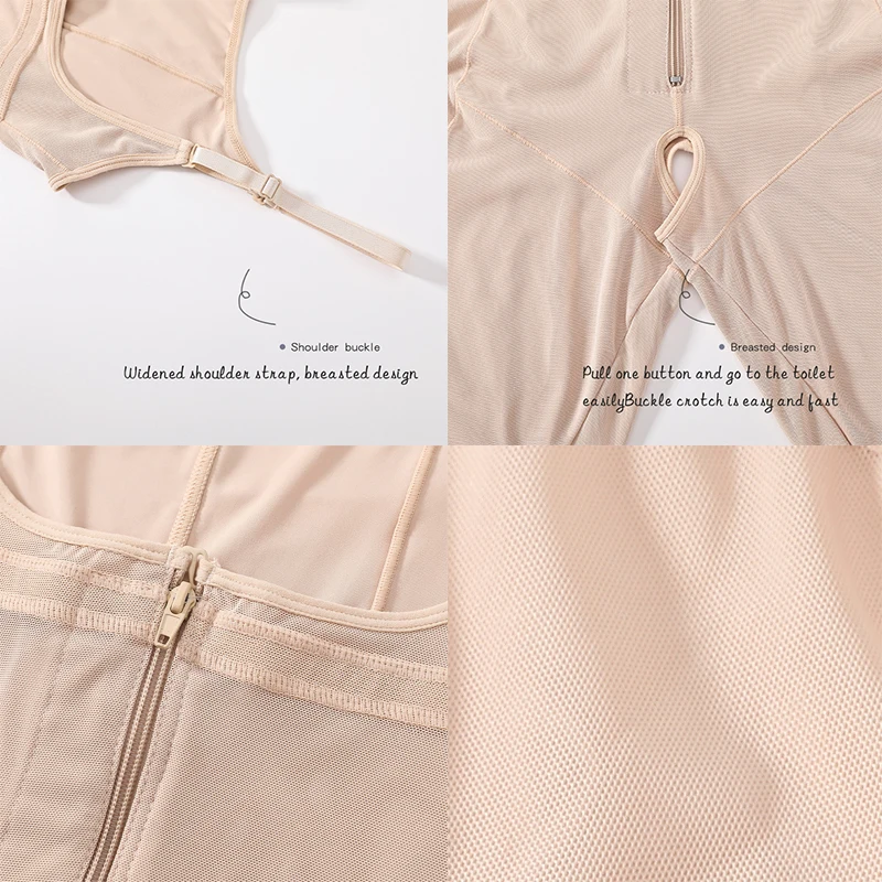 6405 Fajas Colombianas Compression Shapewear Slimming Sheath Full Body Shaper Post Surgery Butt Lifter Control Belly Bodysuit