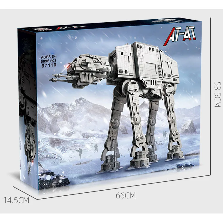 6096 PCS Large AT-AT Walker Model Compatible 75313 Building Blocks Bricks Toys for Boys Birthday Gifts