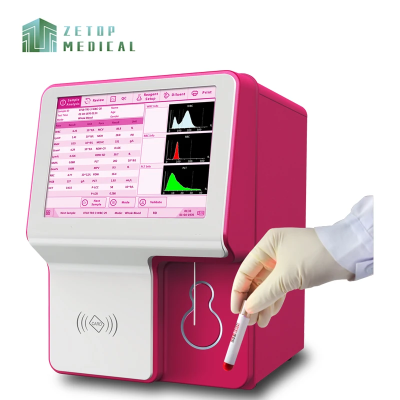 Genrui Brand Genvet VH30 Blood Fully Automated Biochemistry 3-part Automated Open System Human Hematology Analyzer