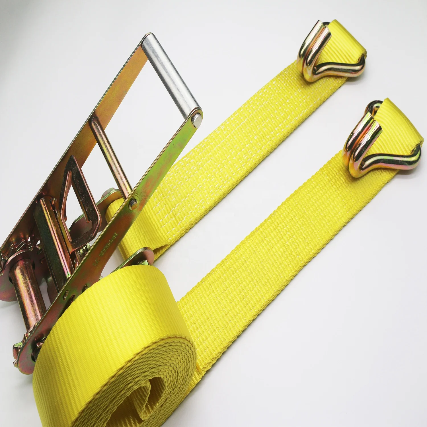 Лидер продаж, партиями по 4 дюйма 100 мм 10Ton алюминиевой ручкой Ratchet сковать ремни с двойной j-крючок