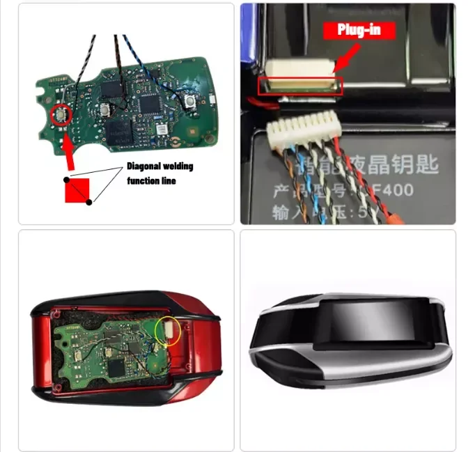 Start Stop Cars Universal Screen Touch Sense LCD Display Smart Remote Control Open Trunk LCD Car Key