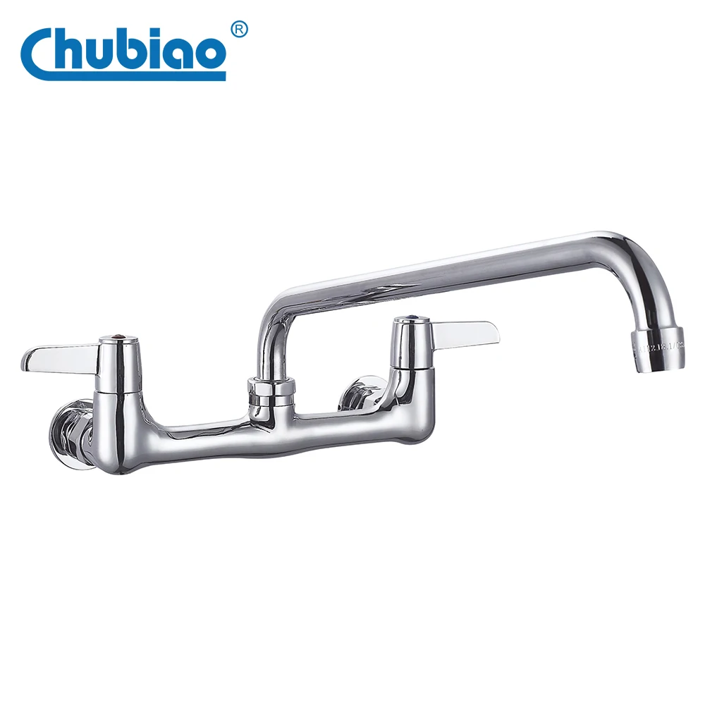 Brass Kitchen Mixer Faucet 8 inch Centerset Wall Mounted Kitchen Sink Faucet for Kitchen Wall Mounted Faucet