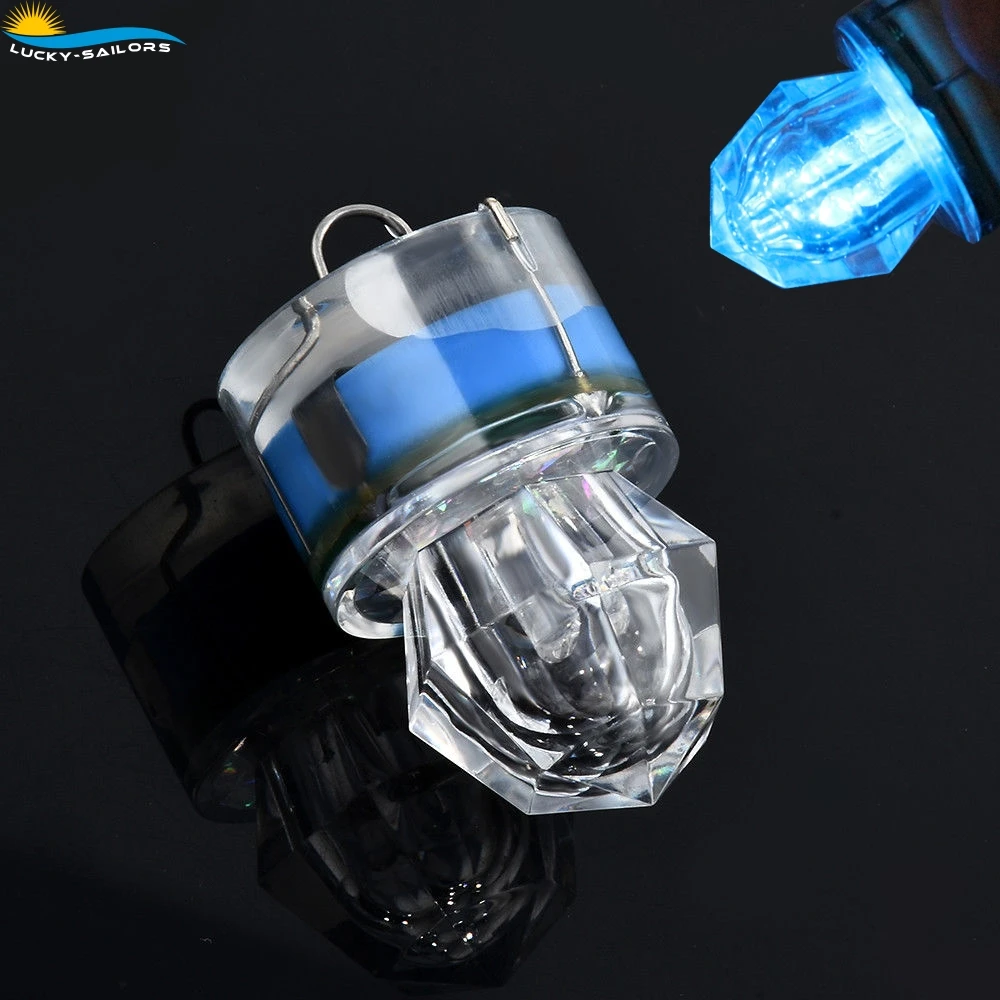 LED Underwater lozenge Fishing Flashing Light, Bait Lure light,more than 350hrs lifetime