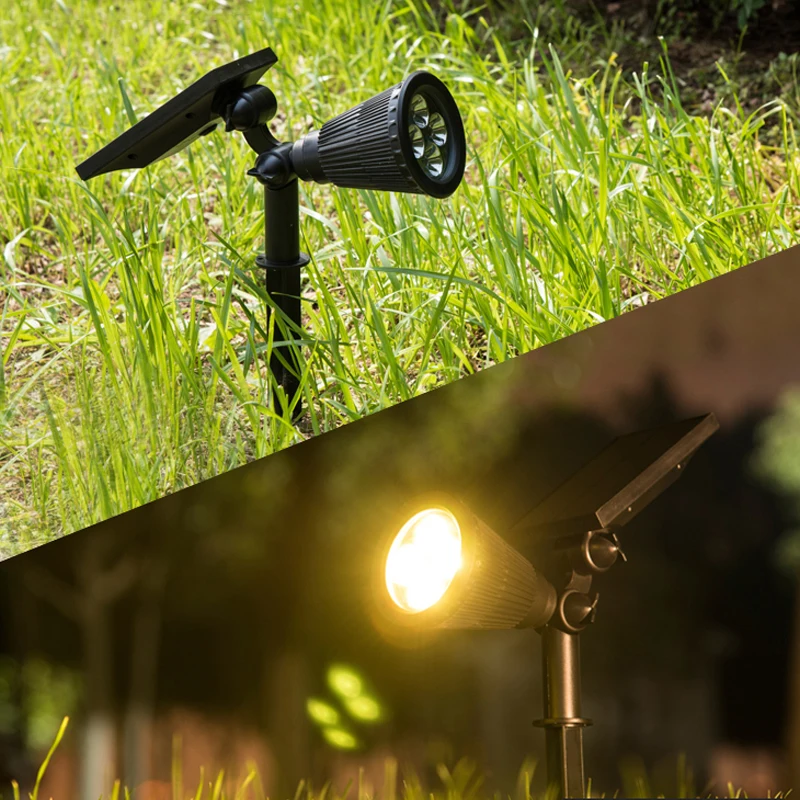 
High Quality Outdoor Solar Power Led Landscape Light Adjustable Spotlight Flood Light for Lawn 
