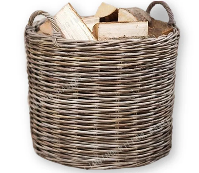 Лучшие продажи дешевые плетеные корзины для дров корзина для хранения дров