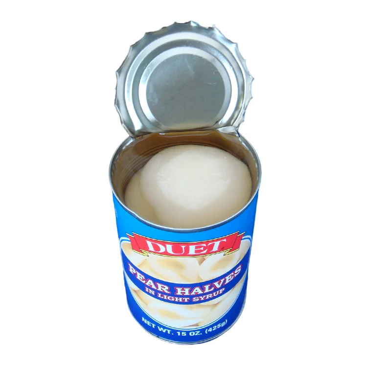 Cheap 100% Natural Sweet Taste Fresh Fruit Halve Canned Pear In Can