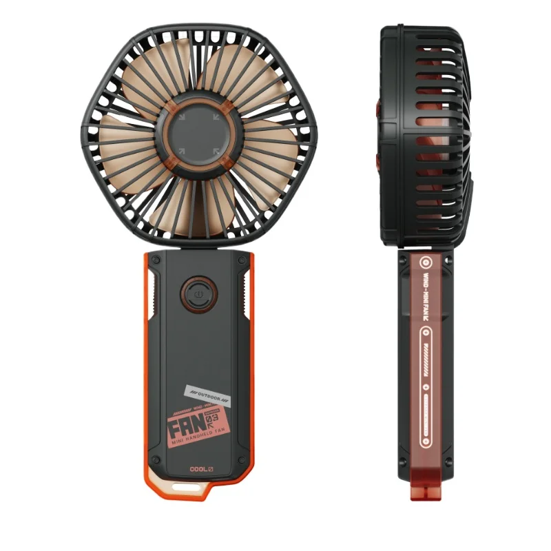 Brand New Fashion Adjustable Handheld Fan Portable Rotatable Rechargeable Air Cooling Summer Personal Outdoor Fans