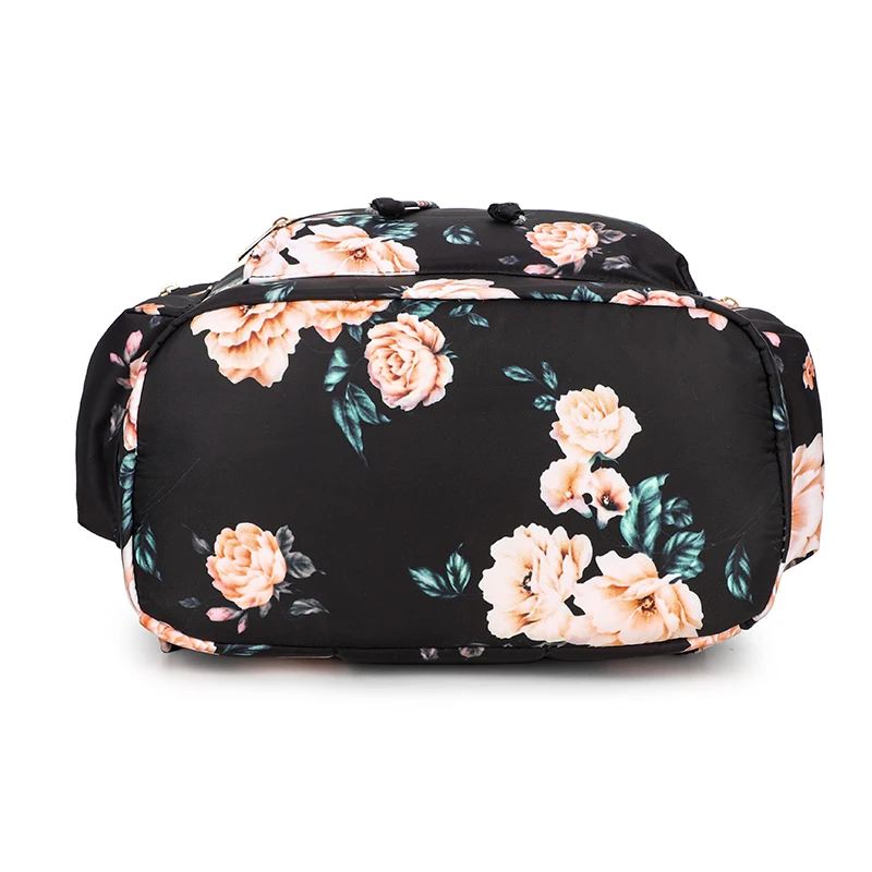 KOOGER Wholesale New Trendy Girls Flower Bookbag Women Laptop Computer Bag Backpacks with usb