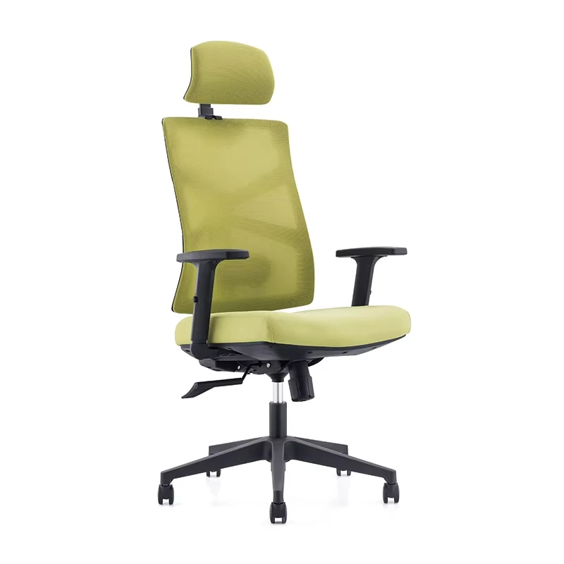 New Colorful Nylon Mesh Chair Office Chair with Silent Wheel Rotating Chair with footrest
