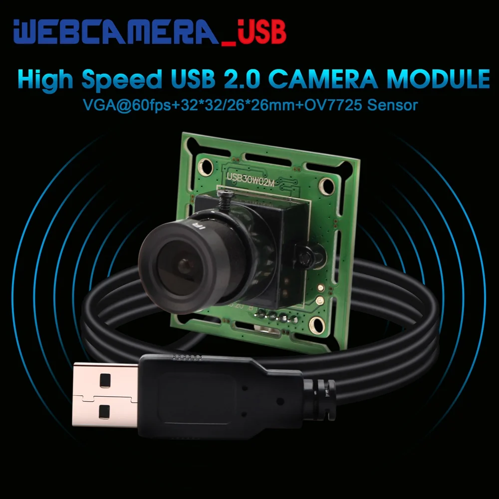 ELP 1MP  VGA 680*480 High Frame Rate 60fps Mini USB Camera Module Micro Small Size camera  For Scanning