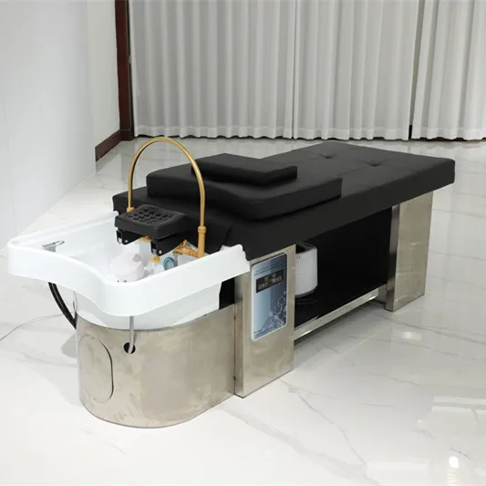 Multifunction Treatment Massage Chair Head Therapy Shampoo Bed for Barber Shop