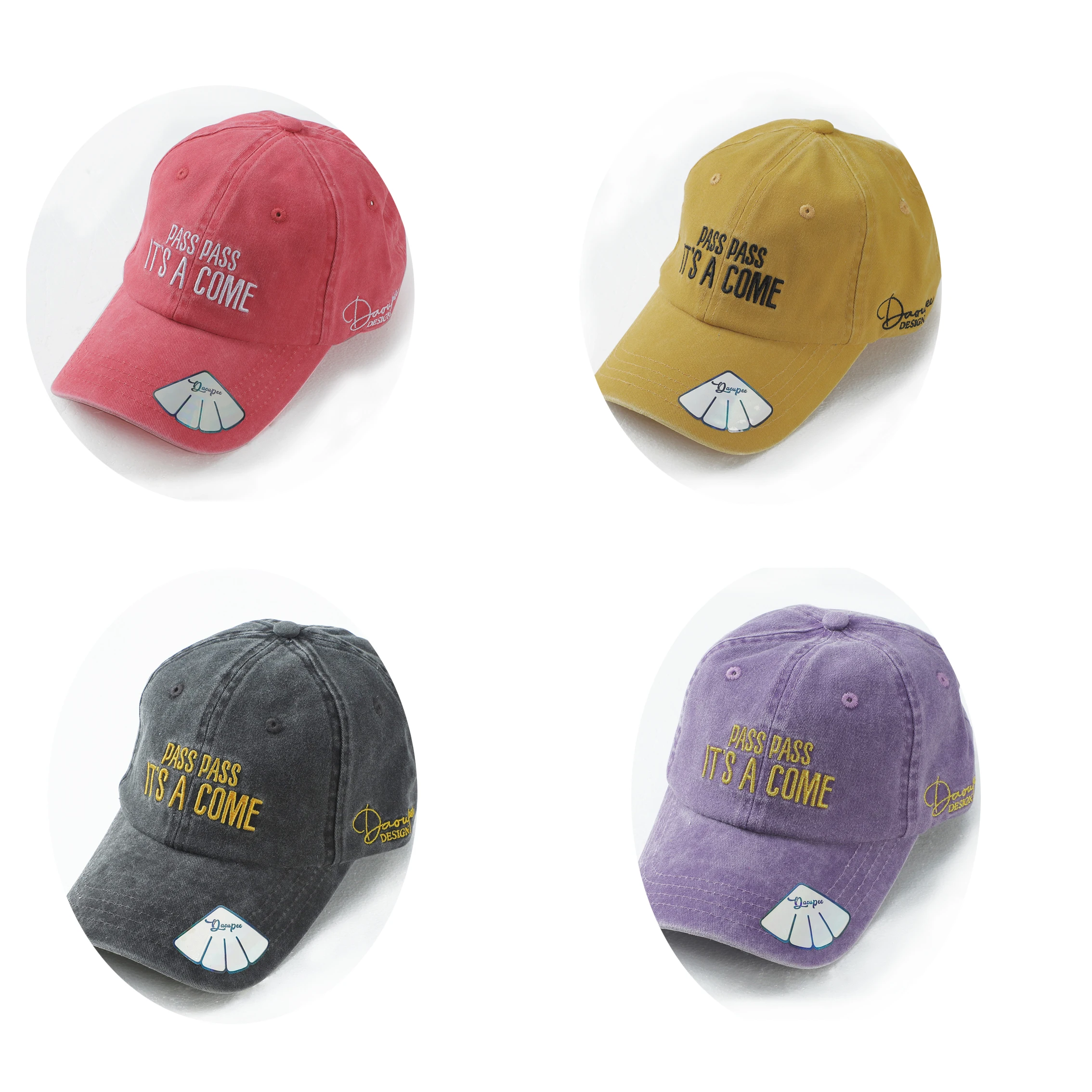 Wholesale Custom OEM Women Vintage Embroidered Logo LA Quality Dad Hats Unstructured Plain Dad Caps Hats