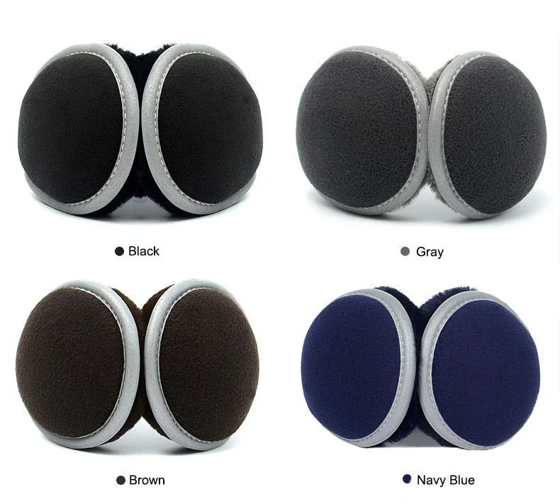 Пользовательские наушники защита для ушей зимние наушники теплые флисовые отражающие наушники