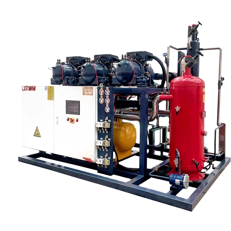 High Quality Hanbell Screw Compressor Refrigeration Racks Air-Cooled Condensing Units for Store Cold Rooms