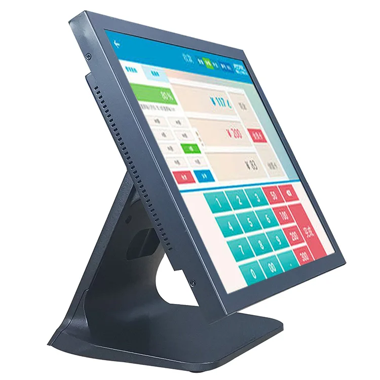 AIO170 Metal 17 inch Retail Monoblock POS cashier point of sale machine pos computer with Resistive Touchscreen