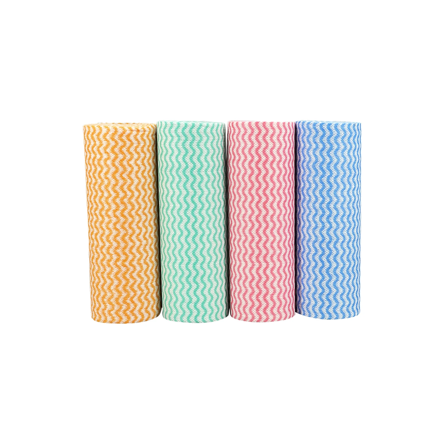 Wholesale kitchen dish cloth roll paper environmental friendly cleaning wiping cloth rolls for home