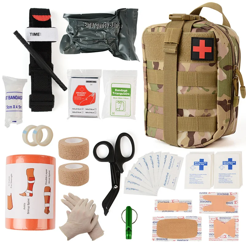 Professional Survival Gear Tool Tactical Emergency Ifak First Aid Kit Pouch Trauma Combat Kit