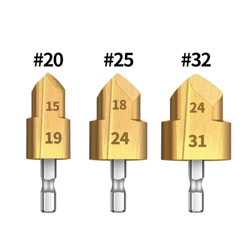 PPR reaming drill bit PVC water pipe accessories drill bit hexagonal handle drill bit