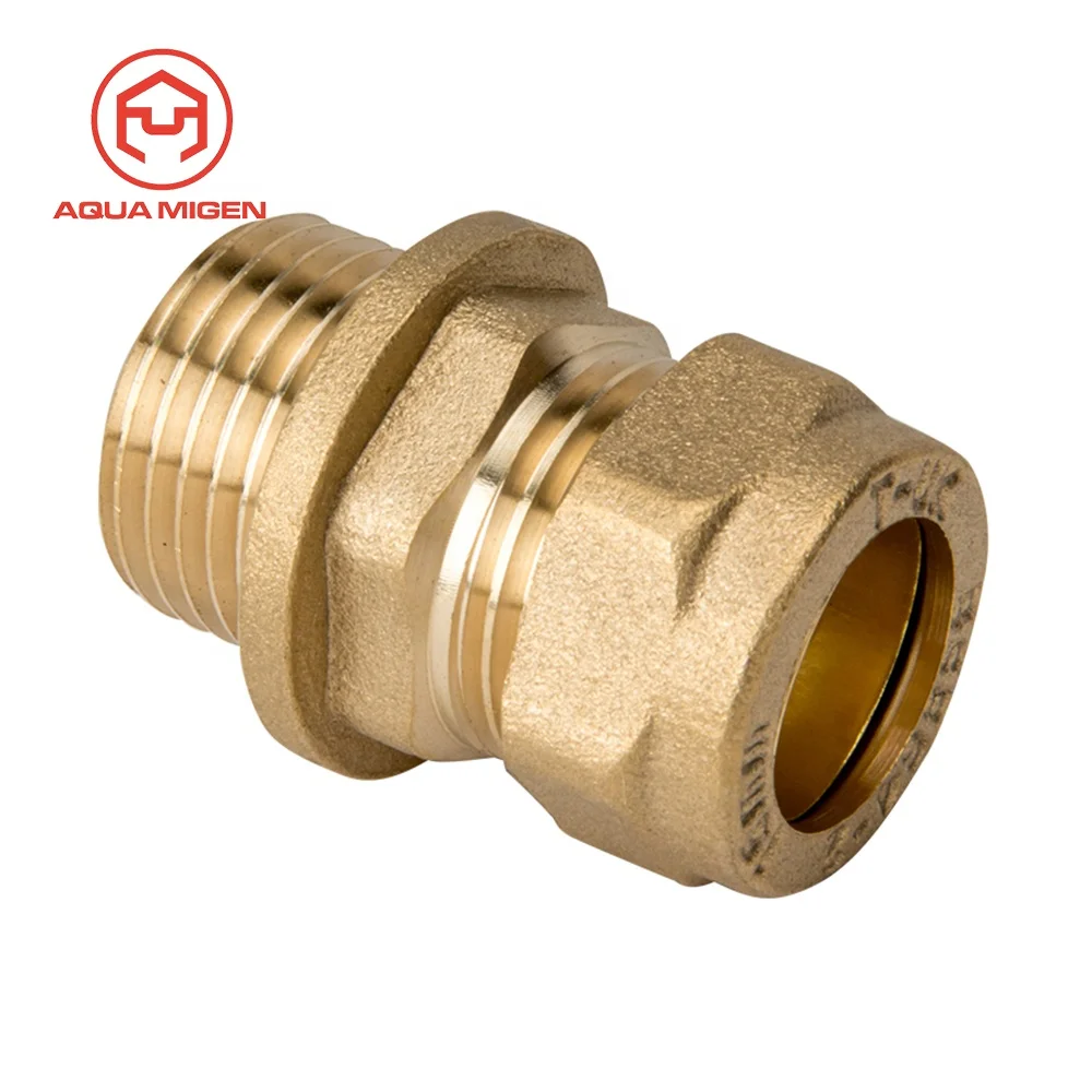 Brass Cone Union Male-Female Threaded Fitting for Removable Connection