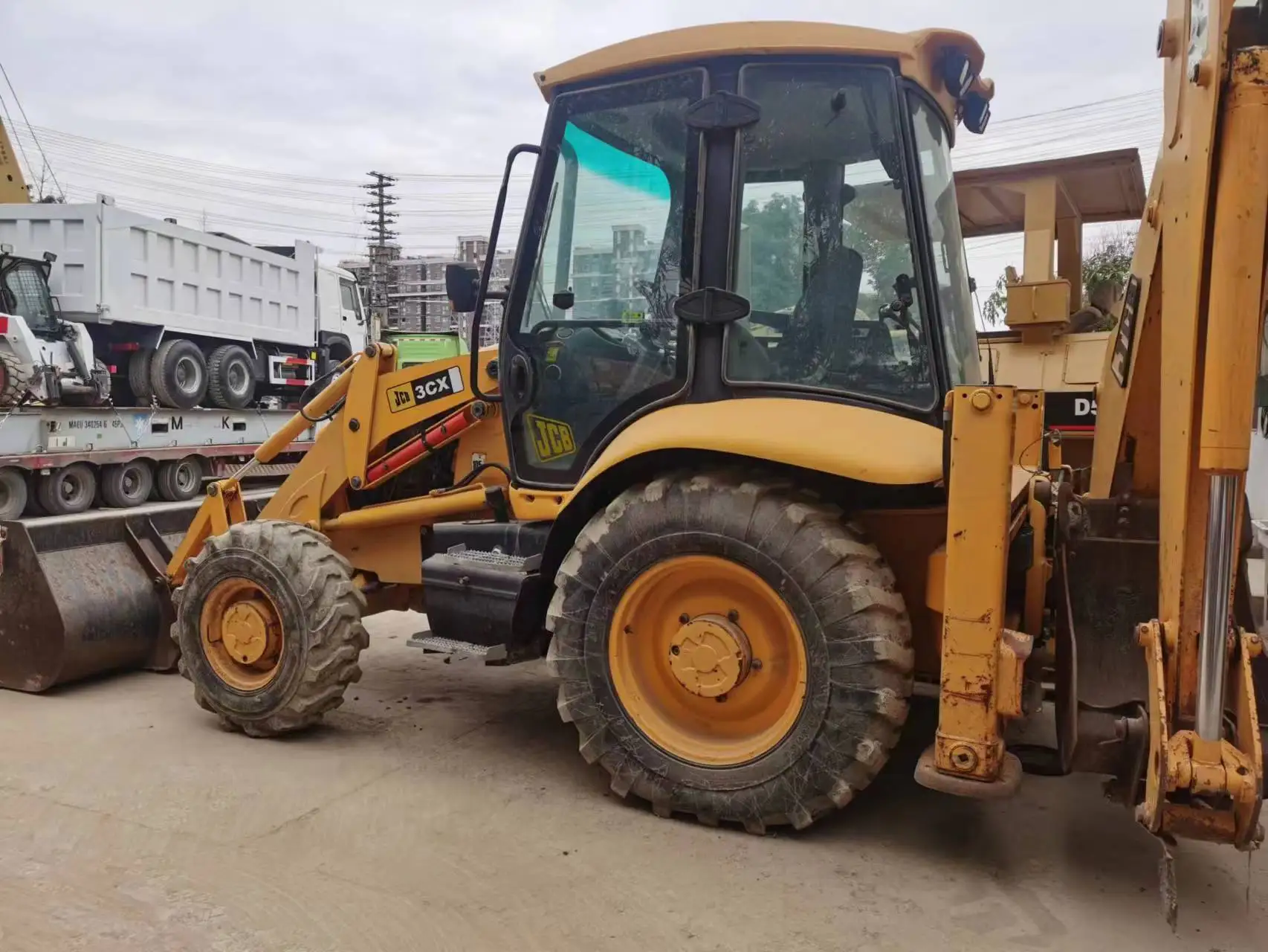 Б/у экскаватор-погрузчик JCB 4CX Франция б/у 3CX низкая цена экскаваторы-погрузчики на продажу